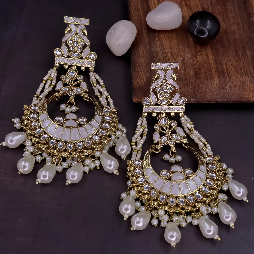 Divya Kundan Chandbali - Image 8