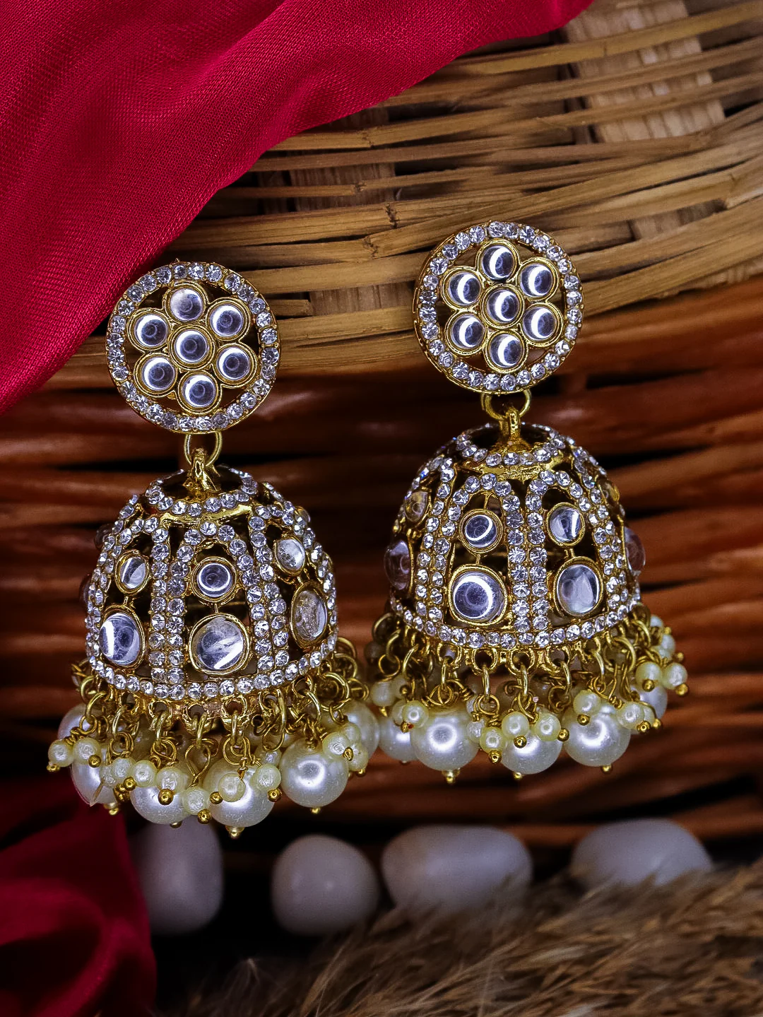 Minsha Kundan Jhumka - Image 8